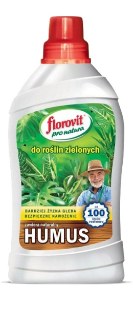 Nawóz Do Roślin Zielonych z Humusem Mineralno Organiczny Płynny 1kg Pro Natura Florovit