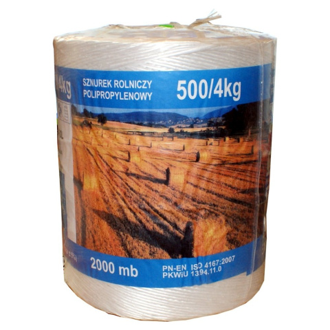 Sznurek Rolniczy TEX 2000 Polipropylenowy 2000mb WKI Tegafol Sznurek Rolniczy TEX 2000 Polipropylenowy 2000mb WKI Tegafol