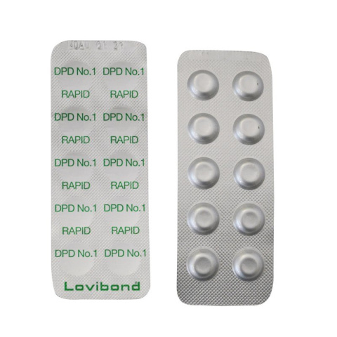 Tabletki Do Pomiaru Wolnego Chloru w Wodzie Do Testera Kolorometrycznego DPD1 Rapid 1szt 10tab Lovibond Tabletki Do Pomiaru Wolnego Chloru w Wodzie Do Testera Kolorometrycznego DPD1 Rapid 1szt 10tab Lovibond