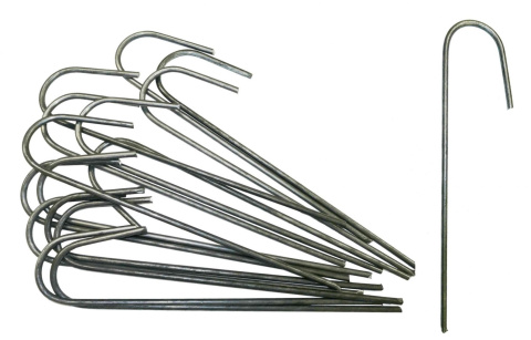 Szpilki Do Mocowania Agrowłókniny Metalowe J 25cm 100 Sztuk JBM Szpilki Do Mocowania Agrowłókniny Metalowe J 25cm 100 Sztuk JBM