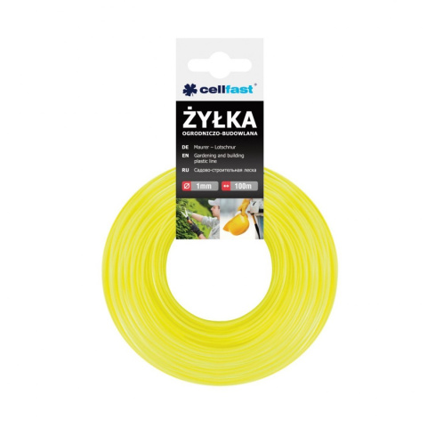 Żyłka ogrodowo budowlana 1,00mm 100m nierozciągliwa