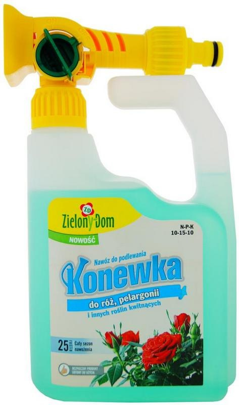 Nawóz Konewka gotowy do użycia do róż i pelargonii Zielony Dom Nawóz Konewka gotowy do użycia do róż i pelargonii Zielony Dom