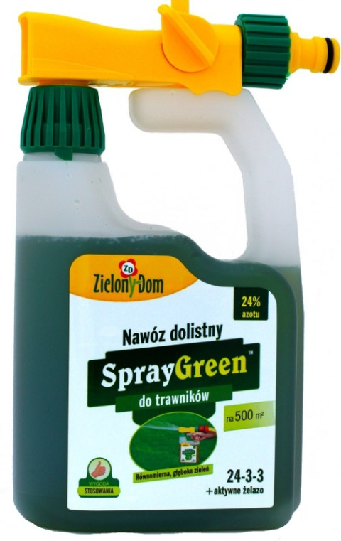Nawóz dolistny SprayGreen do trawników Zielony Dom