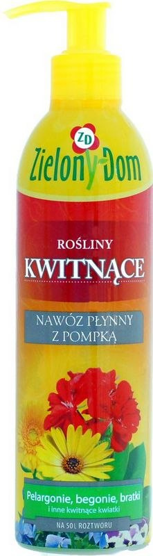 Nawóz mineralny w płynie do roślin kwitnących Zielony Dom Nawóz mineralny w płynie do roślin kwitnących Zielony Dom