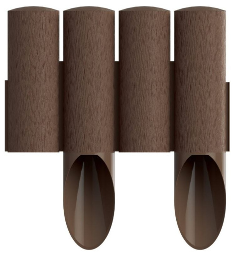 Obrzeże palisada 25,5cm/2,3m brąz STANDARD Cellfast z trwałego tworzywa Obrzeże palisada 25,5cm/2,3m brąz STANDARD Cellfast z trwałego tworzywa