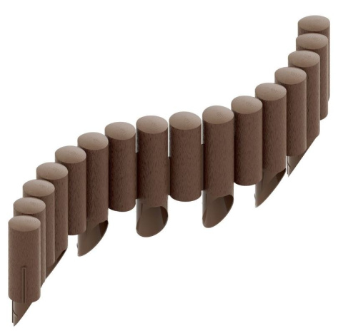 Obrzeże palisada 25,5cm/2,3m grafitowa STANDARD Cellfast ma teksturę drewna na powierzchni Obrzeże palisada 25,5cm/2,3m grafitowa STANDARD Cellfast ma teksturę drewna na powierzchni