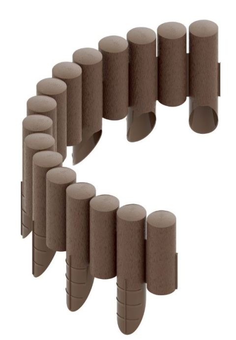 Obrzeże palisada 25,5cm/2,3m grafitowa STANDARD Cellfast pozwala na dowolne formowanie kształtu Obrzeże palisada 25,5cm/2,3m grafitowa STANDARD Cellfast pozwala na dowolne formowanie kształtu