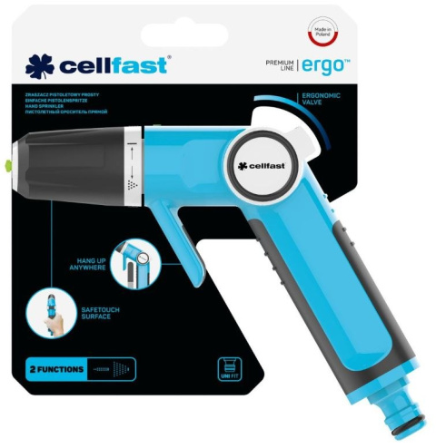 Pistolet prosty zraszacz ERGO z trwałego tworzywa Cellfast