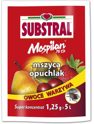 Mospilan 20 SP Owoce Warzywa 1,25g Środek Owadobójczy Do Zwalczania Szkodników w Uprawach Roślin Substral