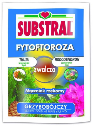 Ridomil Gold 67,8 WG 10g Fungicyd Środek Grzybobójczy Do Zwalczania Chorób Grzybowych w Uprawach Roślin Substral