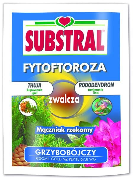 Środek ridomil grzybobójczy zwalcza mączniaka Substral