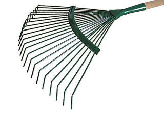 Grabie Do Liści 45cm Metalowe z Drutu z Trzonkiem Drewnianym 130cm Kard