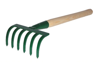 Grabki Uniwersalne 15cm 6 Zębne Metalowe z Trzonkiem Drewnianym 30cm Kard