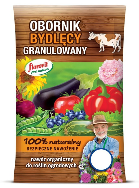 Nawóz naturalny obornik bydlęcy granulowany Florovit Nawóz naturalny obornik bydlęcy granulowany Florovit