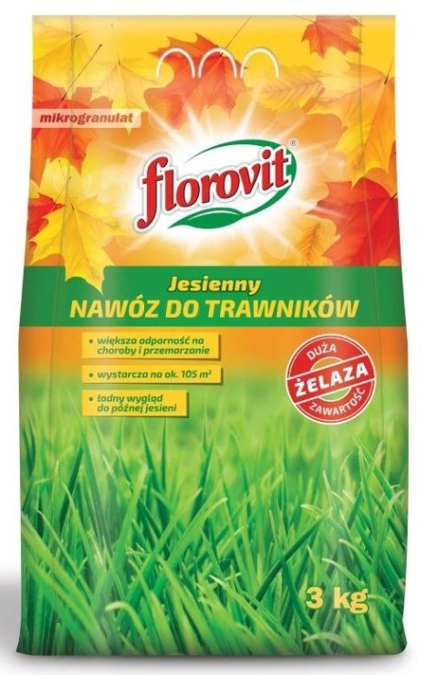 Nawóz jesienny poprawiający kondycję trawnika Florovit Nawóz jesienny poprawiający kondycję trawnika Florovit