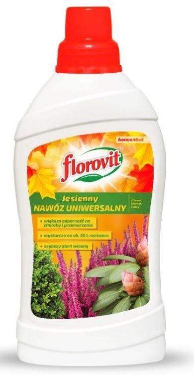 Nawóz jesienny w płynie uniwersalny wzmacniający kondycję rośłin Florovit Nawóz jesienny w płynie uniwersalny wzmacniający kondycję rośłin Florovit