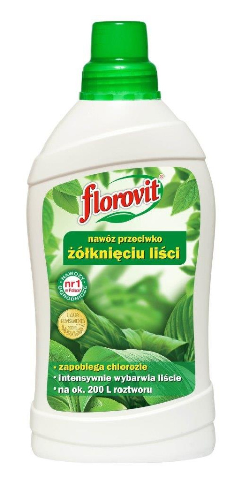 Nawóz w płynie przeciw żółknięciu liści Florovit