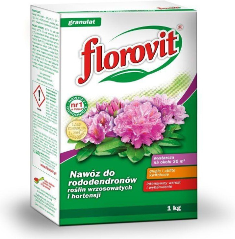 Nawóz do rodendronów, hortensji zwiększa kwitnienie Florovit Nawóz do rodendronów, hortensji zwiększa kwitnienie Florovit