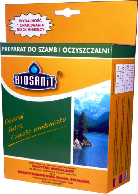 Biosanit Preparat Biologiczny Do Szamb i Oczyszczalni Ścieków 500g Aquafor Biosanit Preparat Biologiczny Do Szamb i Oczyszczalni Ścieków 500g Aquafor