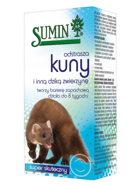 ANTI-BISSAN odstrasza kuny i inną dziką zwierzynę