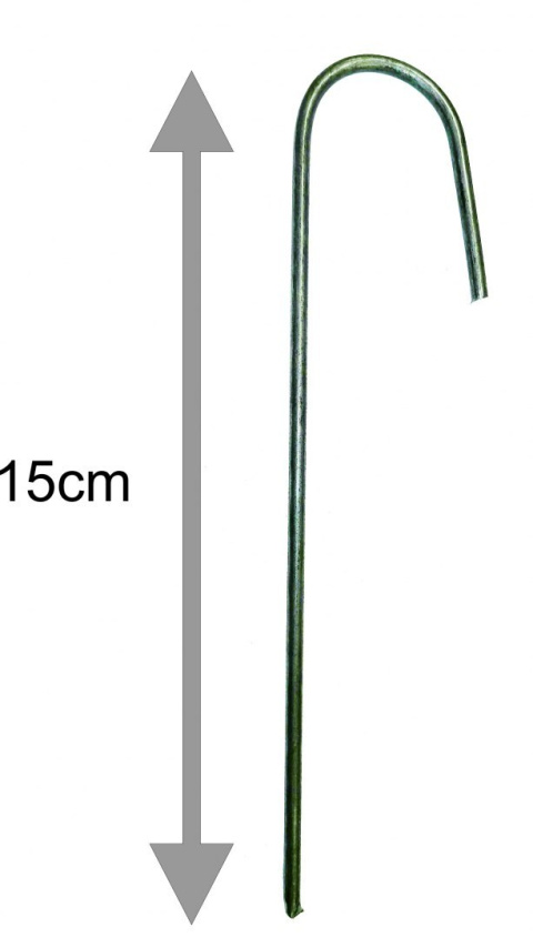 Szpilki Do Mocowania Agrowłókniny Metalowe J 15cm 100 Sztuk JBM Szpilki Do Mocowania Agrowłókniny Metalowe J 15cm 100 Sztuk JBM
