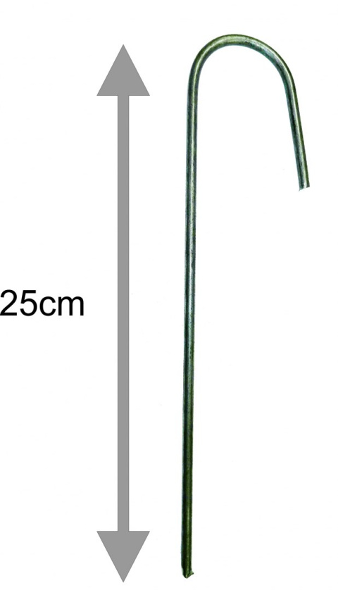 Szpilki Do Mocowania Agrowłókniny Metalowe J 25cm 100 Sztuk JBM Szpilki Do Mocowania Agrowłókniny Metalowe J 25cm 100 Sztuk JBM