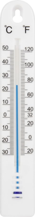 Termometr Wewnętrzny i Zewnętrzny Ścienny Plastikowy 17cm x 2,7cm Biały 014702 Bioterm