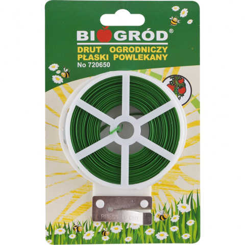 Drut Ogrodniczy Powlekany Płaski 2mm x 50mb Biogród Drut Ogrodniczy Powlekany Płaski 2mm x 50mb Biogród