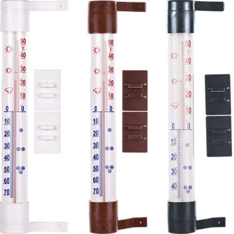 Termometr Zewnętrzny Zaokienny Rurka z Białą Skalą 23cm x 2,6cm 020500 Bioterm Termometr Zewnętrzny Zaokienny Rurka z Białą Skalą 23cm x 2,6cm 020500 Bioterm