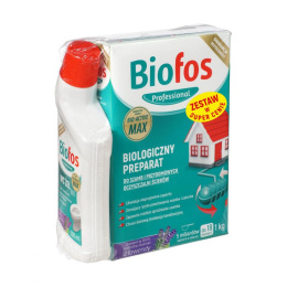 Biofos Proszek do Szamb i Oczyszczalni 1kg + żel WC BIO