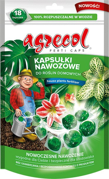 Nawóz w kapsułkach do rośłin domowych Agrecol Nawóz w kapsułkach do rośłin domowych Agrecol