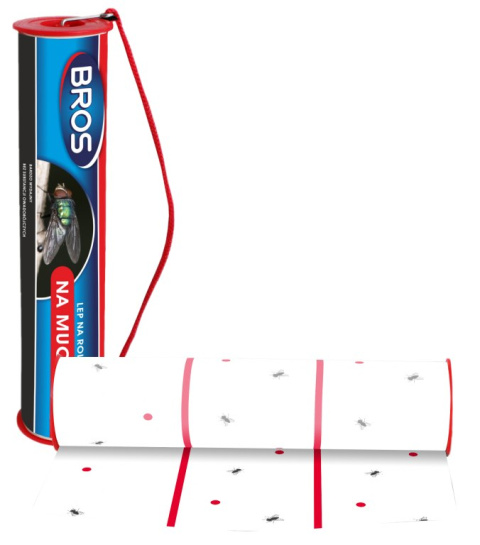 Pułapka Lep Na Muchy Na Rolce 25cm x 10m Bros Pułapka Lep Na Muchy Na Rolce 25cm x 10m Bros