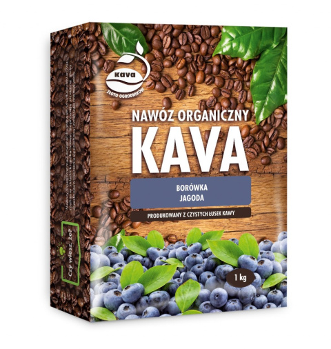 Nawóz Do Borówek i Jagód z Łusek Kawy Organiczny Granulat 1kg Kava Nawóz Do Borówek i Jagód z Łusek Kawy Organiczny Granulat 1kg Kava