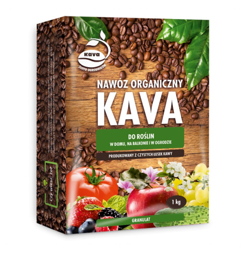 Nawóz Do Roślin w Domu Na Balkonie i Ogrodzie z Łusek Kawy Organiczny Granulat 1kg Kava Nawóz Do Roślin w Domu Na Balkonie i Ogrodzie z Łusek Kawy Organiczny Granulat 1kg Kava