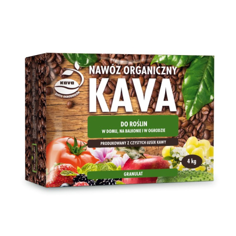 Nawóz Do Roślin w Domu Na Balkonie i Ogrodzie z Łusek Kawy Organiczny Granulat 4kg Kava Nawóz Do Roślin w Domu Na Balkonie i Ogrodzie z Łusek Kawy Organiczny Granulat 4kg Kava