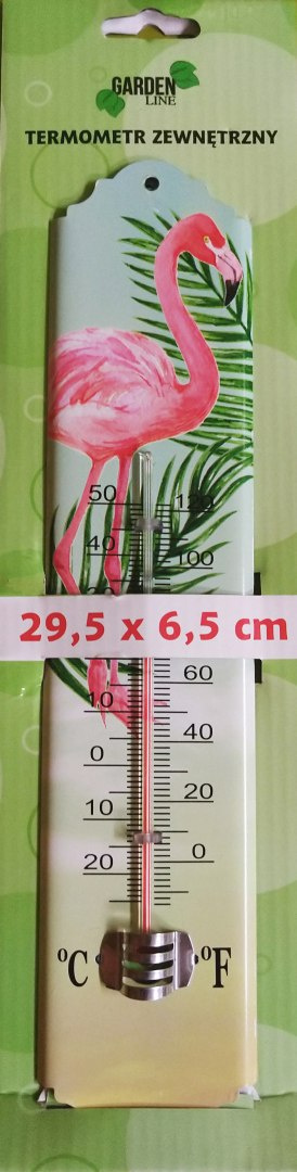 Termometr Zewnętrzny Dekoracyjny Flaming 29,5cm x 6,5cm MAK0204 GardenLine Termometr Zewnętrzny Dekoracyjny Flaming 29,5cm x 6,5cm MAK0204 GardenLine