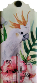 Termometr Zewnętrzny Dekoracyjny Papuga 29,5cm x 6,5cm MAK0228 GardenLine