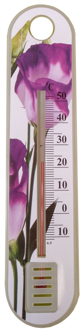 Termometr Zewnętrzny Dekoracyjny Kwiaty 19cm x 4,2cm MAK0129 GardenLine Termometr Zewnętrzny Dekoracyjny Kwiaty 19cm x 4,2cm MAK0129 GardenLine