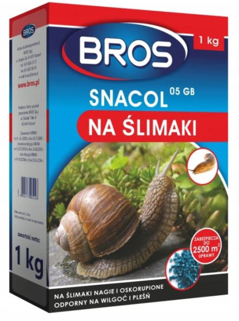 Snacol zwalcza ślimaki w formie granulatu