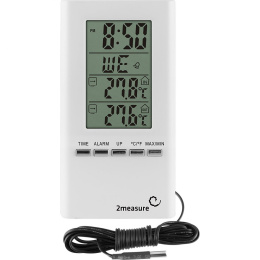 Termometr Zegar Elektroniczny Temperatura Wewnętrzna i Zewnętrzna 172802