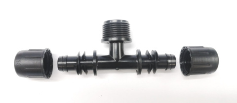 Trójnik QJ 16mm x GZ 3/4" x 16mm Trójnik QJ 16mm x GZ 3/4" x 16mm