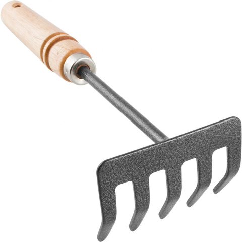Grabki Uniwersalne 10cm 5 Zębne Metalowe z Drewnianą Rączką 703018 Biogród Grabki Uniwersalne 10cm 5 Zębne Metalowe z Drewnianą Rączką 703018 Biogród