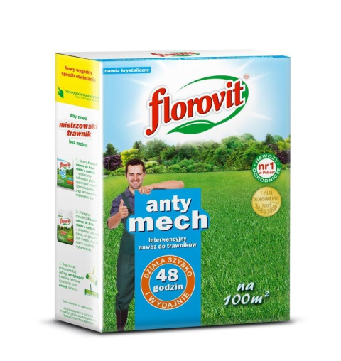 Nawóz krystaliczny do trawników anty mech Florovit Nawóz krystaliczny do trawników anty mech Florovit