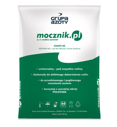 Nawóz Uniwersalny Mocznik Azotowy Mineralny Granulat 25kg Grupa Azoty