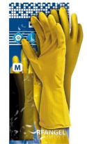 Rękawice Ochronne Lateksowe Flokowane Żółte M-(8) RF Y Reis