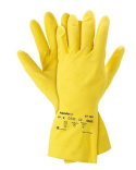 Rękawice Ochronne z Gumy Lateksowej Powlekane Bawełną Flokowaną Żółte L-(9) RAECONOH87-190 Y Ansell