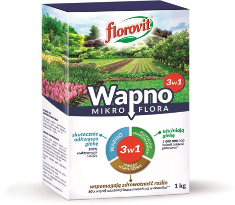 Wapno odkwaszające i użyźniające glebęę Florovit Wapno odkwaszające i użyźniające glebęę Florovit