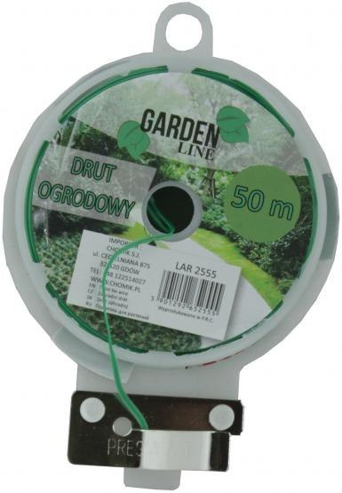 Drut Ogrodniczy Płaski Powlekany PCV 50mb GardenLine Drut Ogrodniczy Płaski Powlekany PCV 50mb GardenLine