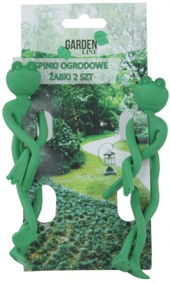 Klamerki Do Spinania Roślin Ozdobne Żabki 2szt GardenLine