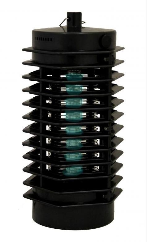 Lampa Owadobójcza Elektryczna 6W 9,5cm x 21cm Czarna Garden Line Lampa Owadobójcza Elektryczna 6W 9,5cm x 21cm Czarna Garden Line